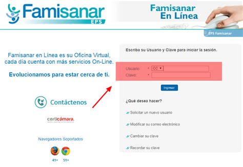 www.famisanarenlinea|Agendamiento de Citas Médicas en Famisanar